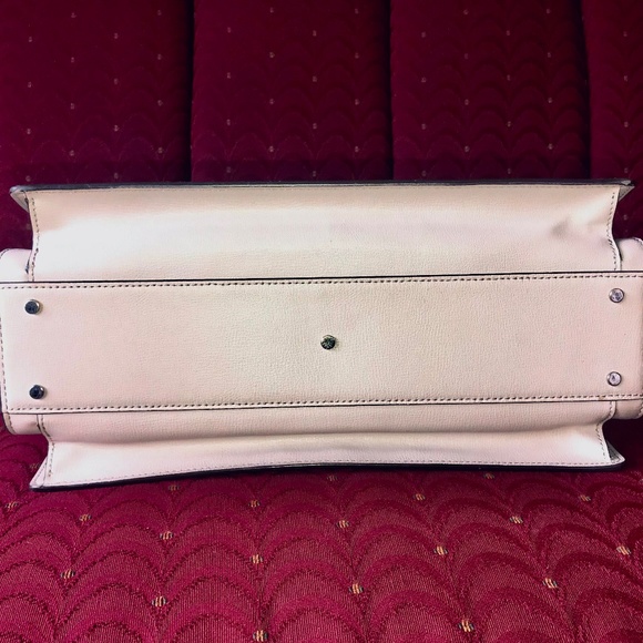 Michael Kors Women's Satchel Medium Sutton Gusset Cement Color Handbag Bag - Picture 6 of 10